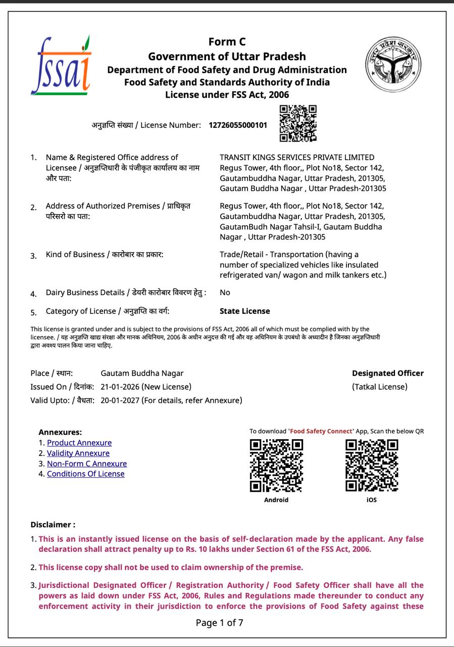FSSAI License